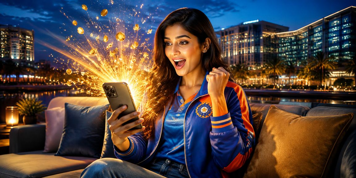 User registering for cricket betting on mobile device