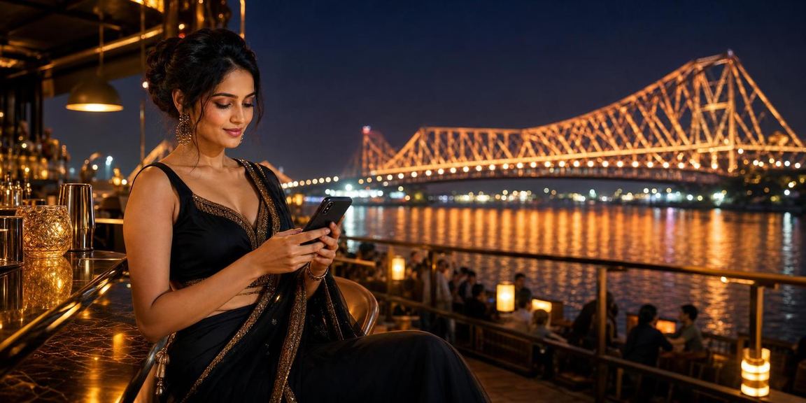 Evening cricket betting activity at Howrah Bridge in Kolkata